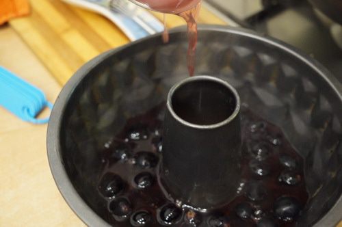 Фруктовый салат в винном желе