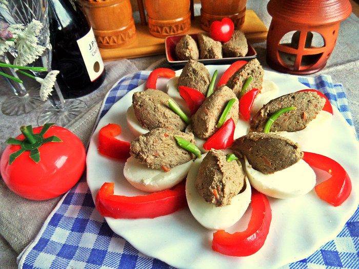 Печёночный паштет яичный