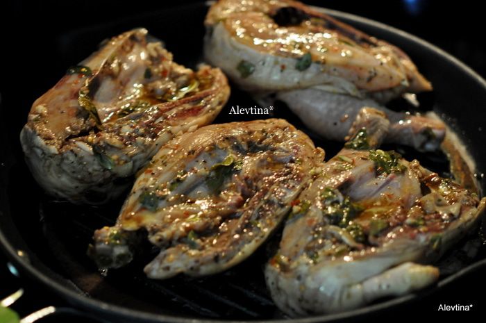 Курочка под гнетом в итальянском стиле