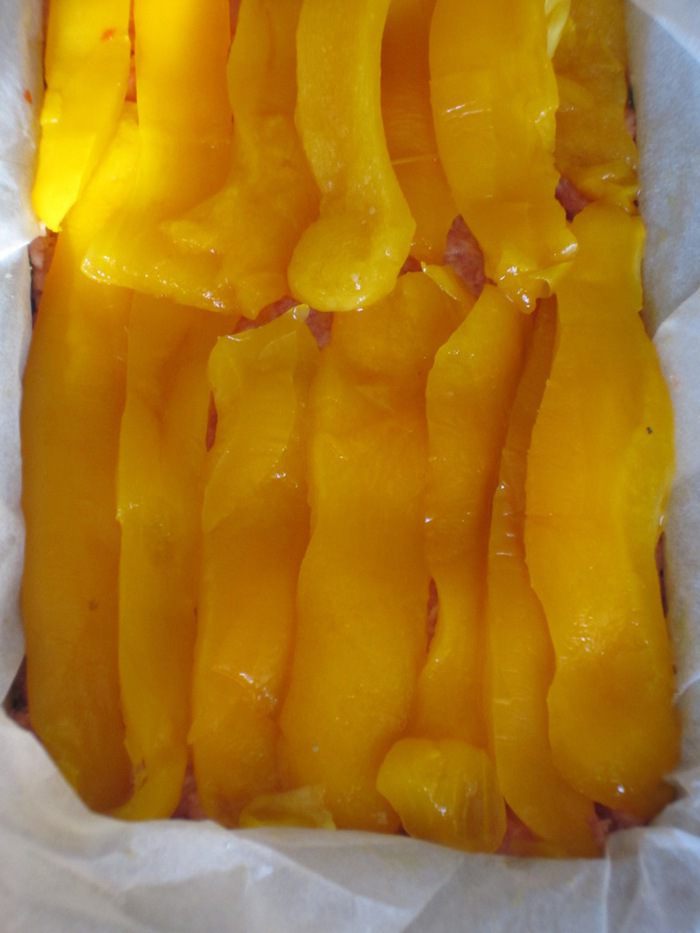 Мясной хлебец с овощами