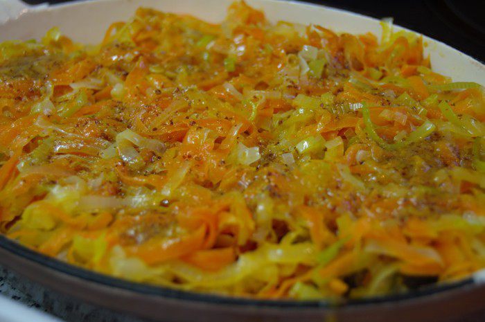 Запеченная треска под горчичным соусом