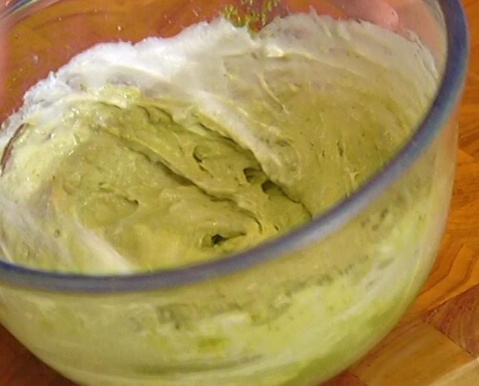 Бисквит на зеленом чае 