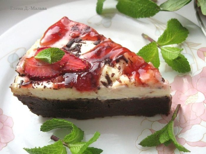 Чизкейк «Клубника с шоколадом»