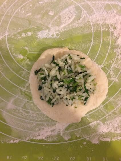 Пирожки с рисом и тархуном
