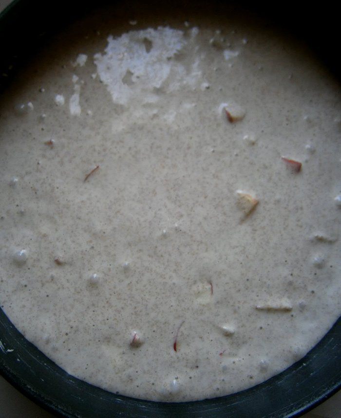 Яблочный пирог с отрубями