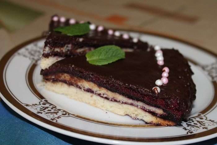 Торт с черничным муссом