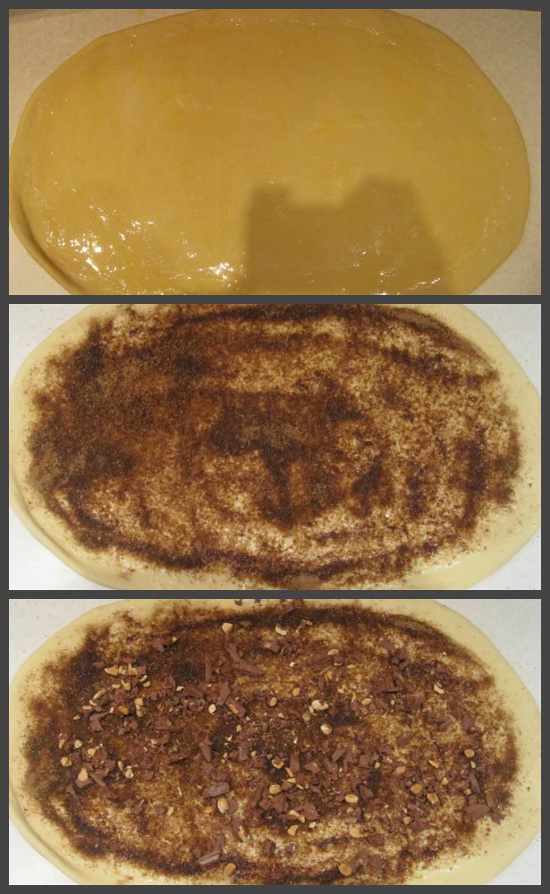 Булочки с корицей, шоколадом и миндалем