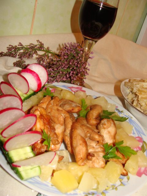 Филе курицы по-французски