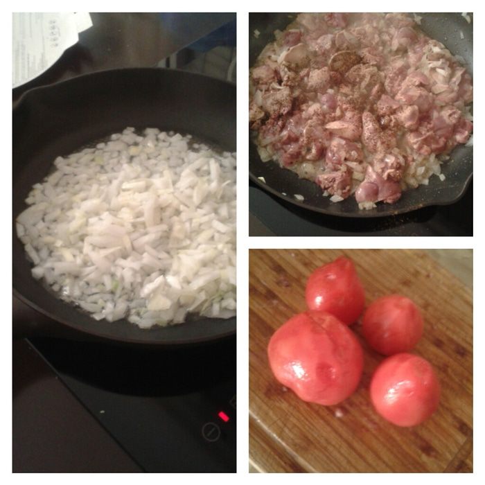 Баклажаны, фаршированные куриной печенью и помидорами