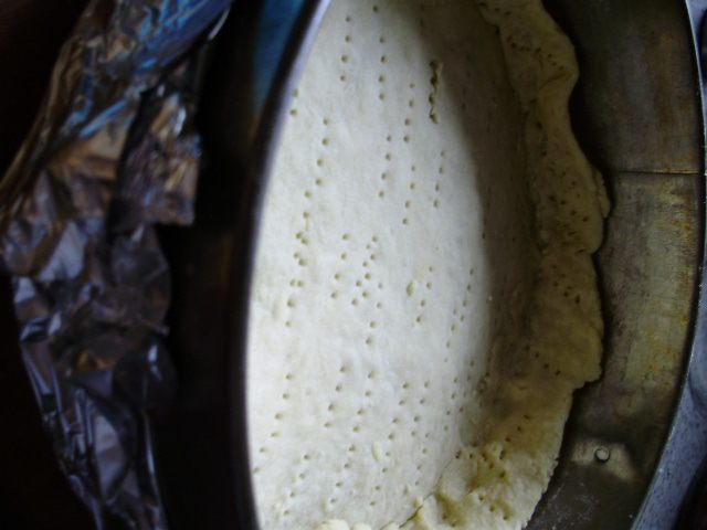 Зеленый овощной киш