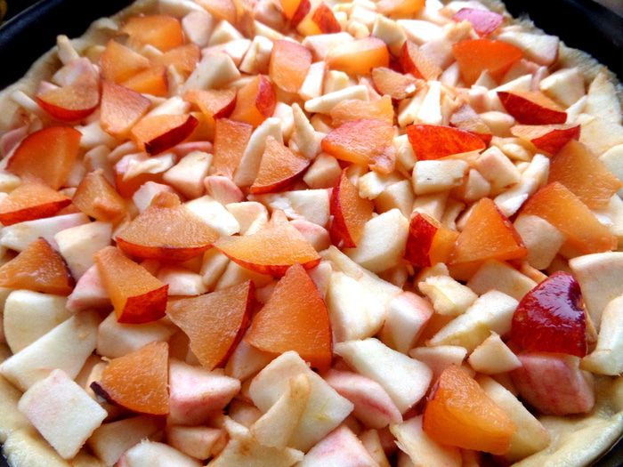 Пирог &amp;quot;Фрукты под крошкой&amp;quot;