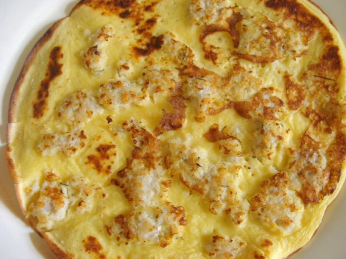 Пряные блины с припеком (рыбный торт)