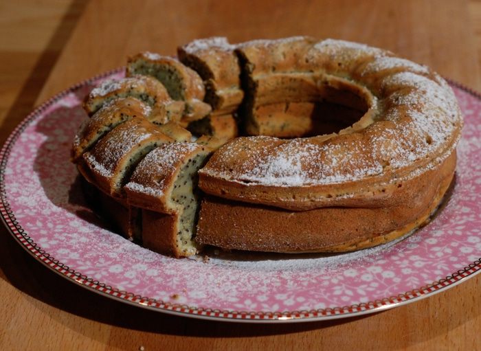 Апельсиновый кекс с маком 
