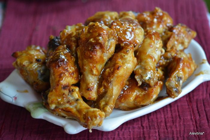 Пряные куриные крылышки 