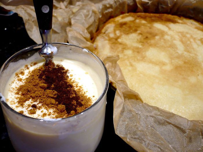 Блинный пирог с брусникой и яблоками &amp;quot;Весенний день горяч и золот&amp;quot;