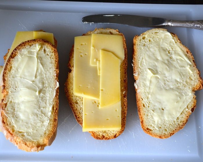 Гренки с сыром