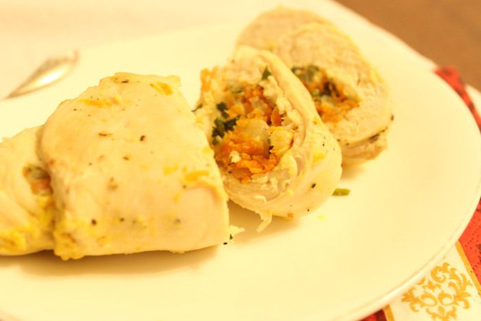Сочные рулетики из куриных грудок