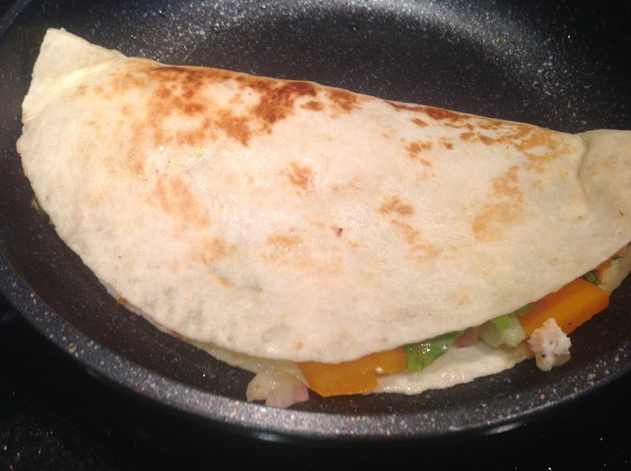 Кесадилья с лососем