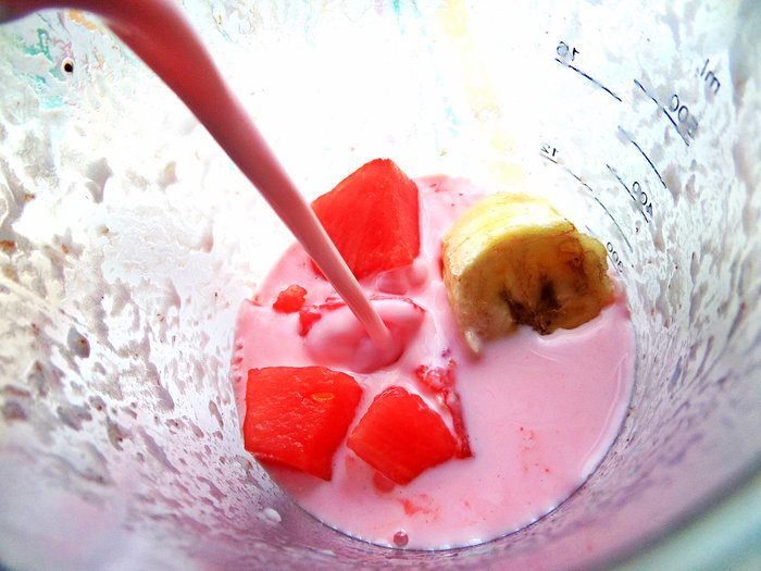 Бананово-арбузный смузи