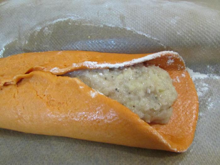 Закуска из курицы «Яблочные дольки»
