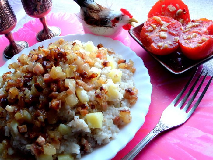 Каша с картошкой по-латышски