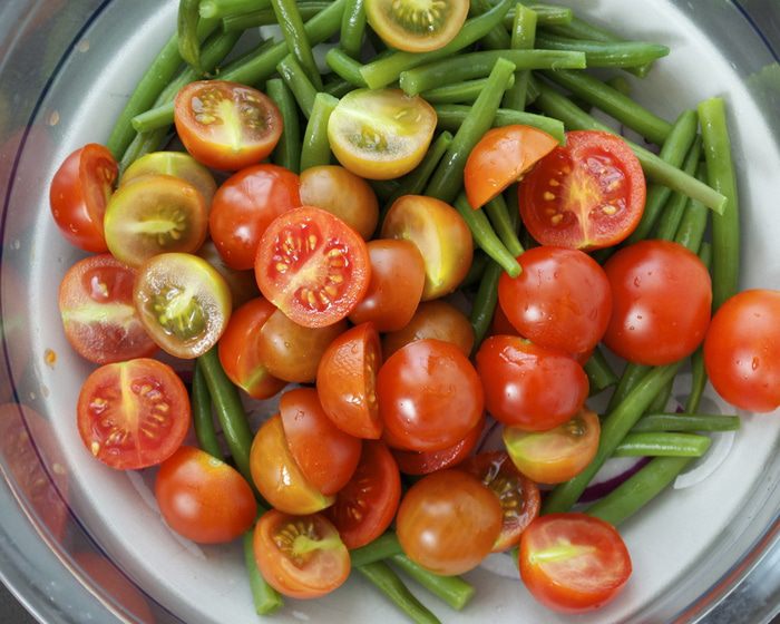 Панцанелла с семгой