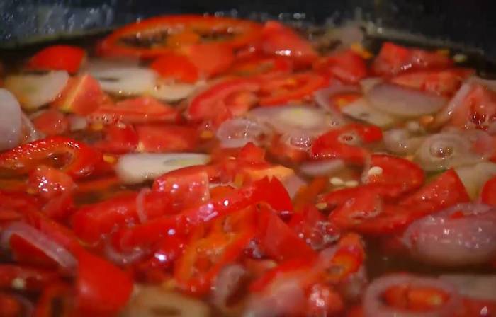 Треска в кисло-сладком соусе 