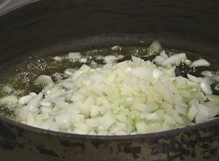 Ризотто с куриной печенкой