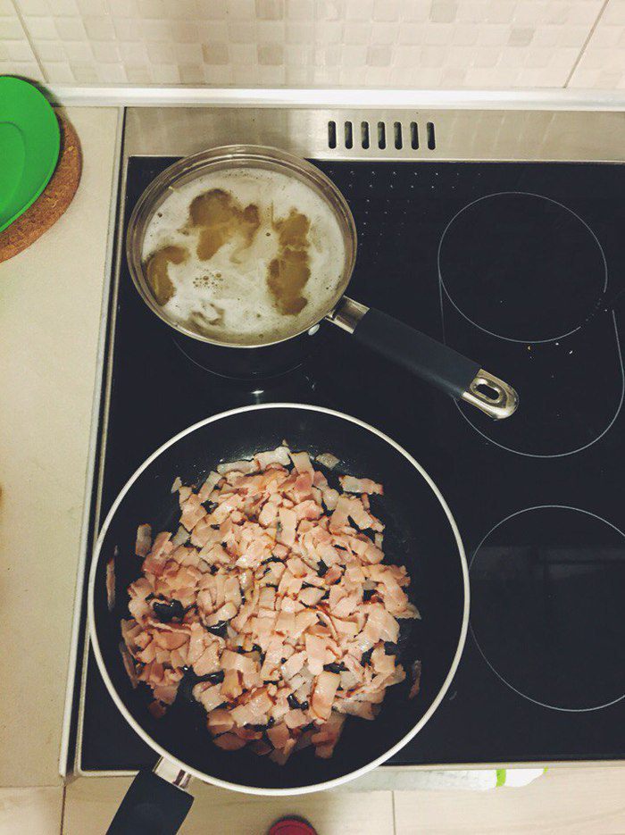 Вкусная и быстрая карбонара 