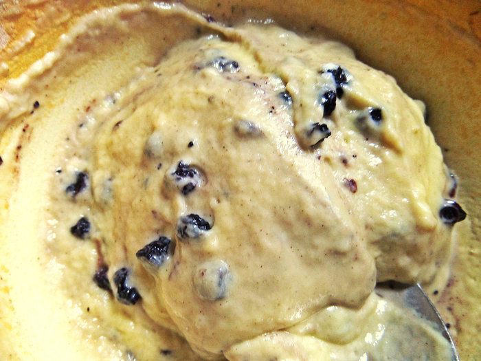 Оладьи с черникой и шоколадом