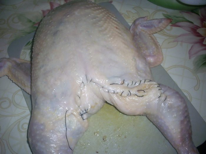 Фаршированная курочка (упрощенный вариант)