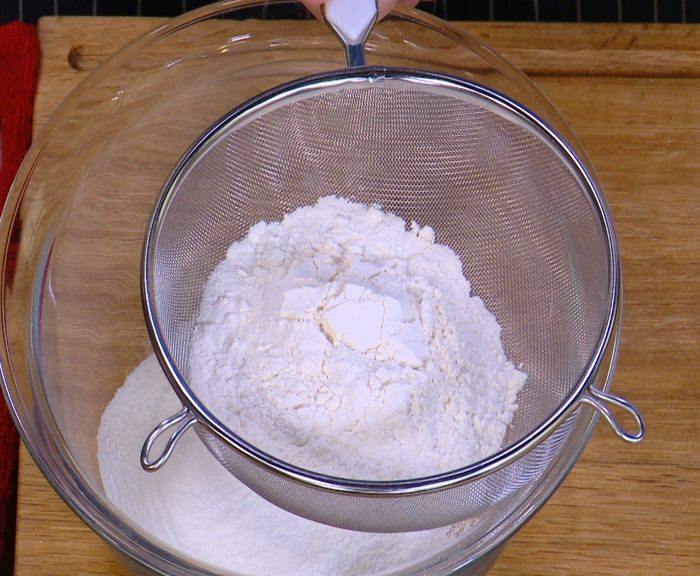 Гречневые блинчики с сыром и ветчиной 