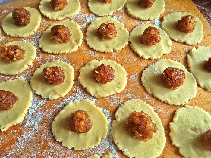 Рассыпчатое китайское печенье с ананасом