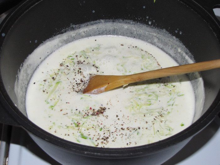 Сырный суп с грудинкой