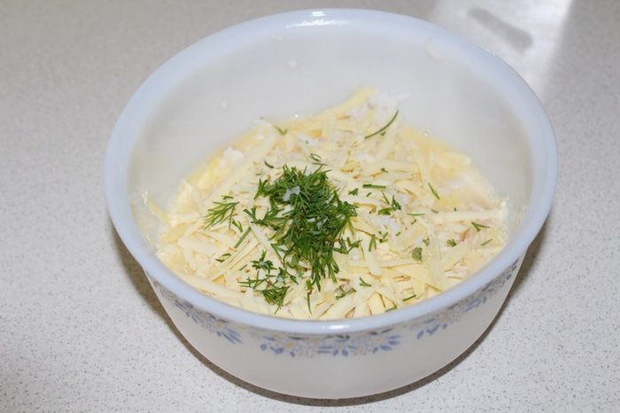 Фриттата с копченой куринной грудкой и рисом