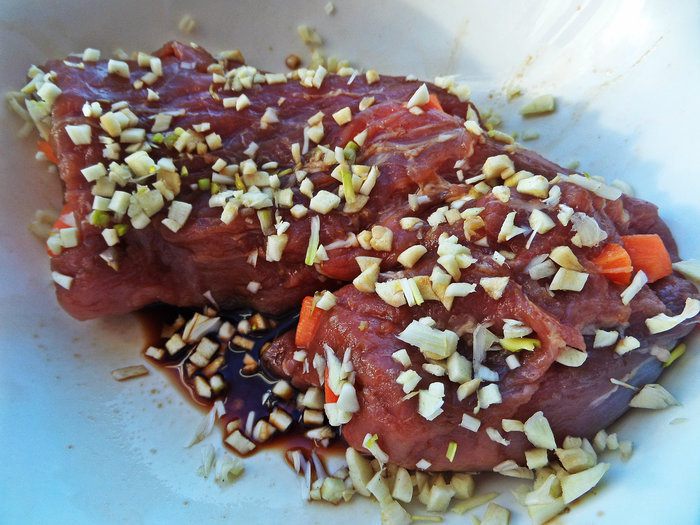 Свинина с морковкой к рису