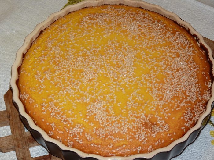 Творожно-тыквенная запеканка