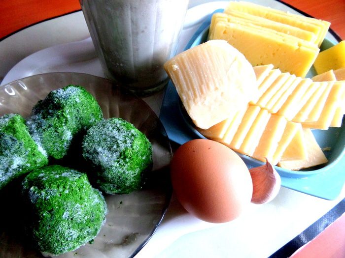 Шпинатно-сырные равиоли