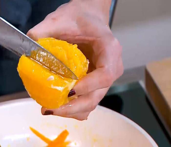 Марокканский салат из кускуса, апельсина и моркови 