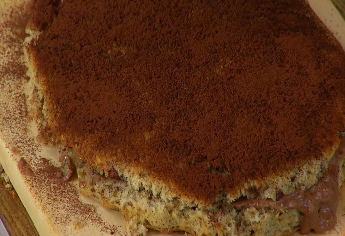 Шоколадно-фисташковый пирог