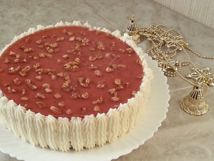 Торт &amp;quot;Клубника со сливками&amp;quot;