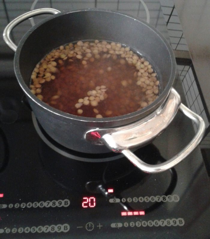 Овощное рагу с чечевицей