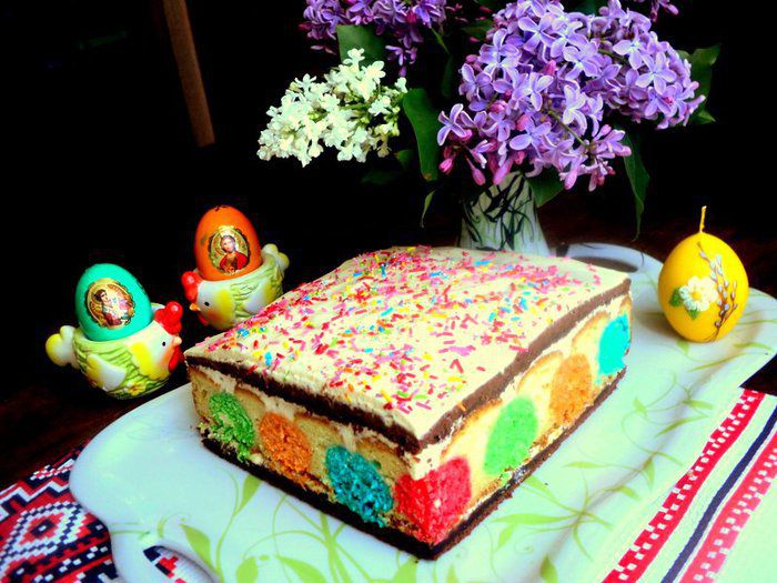 Пляцок пасхальный «Писанки»