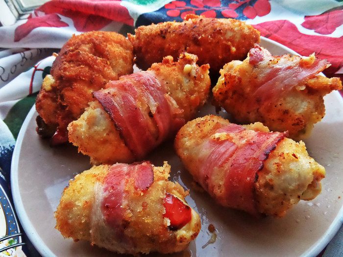 Куриные рулетики с начинкой