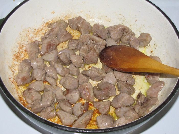  Филе индейки с молодыми овощами