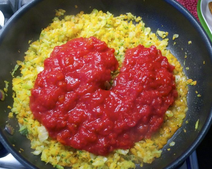 Паста с двойным соусом