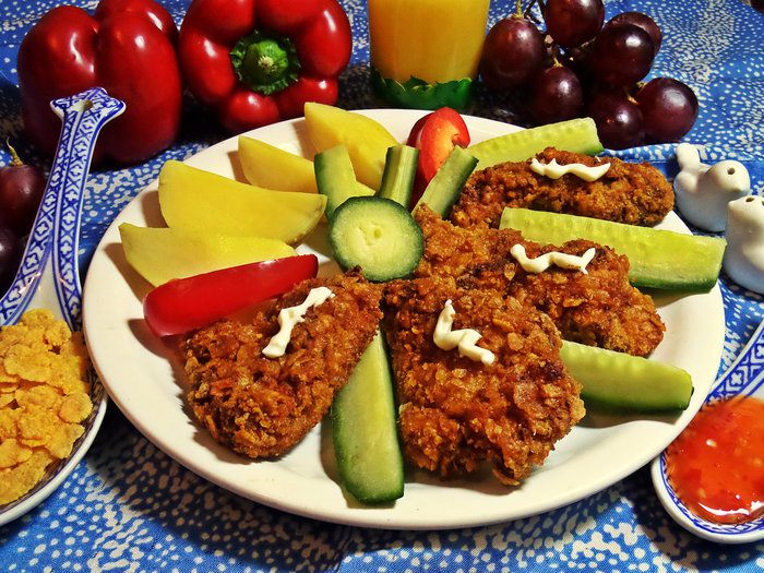 Курица в кукурузной панировке