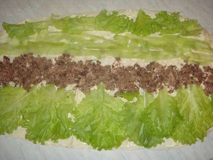 Лаваш с тунцом