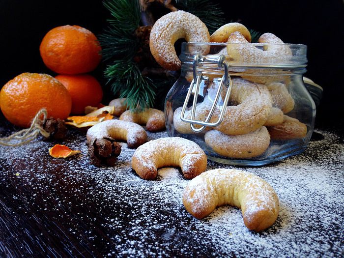 Орехово-ванильные рогалики