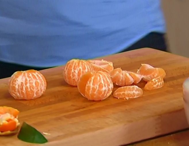 Йогуртовая панна котта с мандариновым соусом